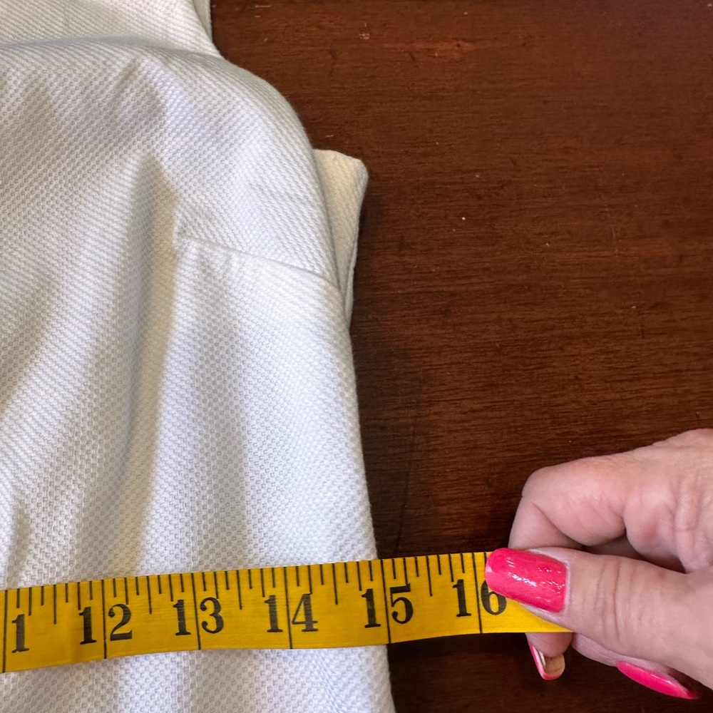 Vineyard Vines‎ size 4 white mini sheath lined with navy trim dress - Picture 12 of 13